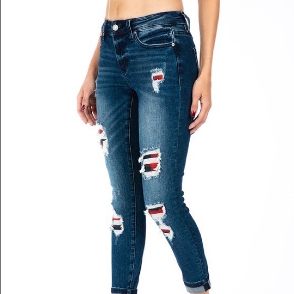 KanCan Buffalo Patch Skinny Jeans - Picture 2 of 6